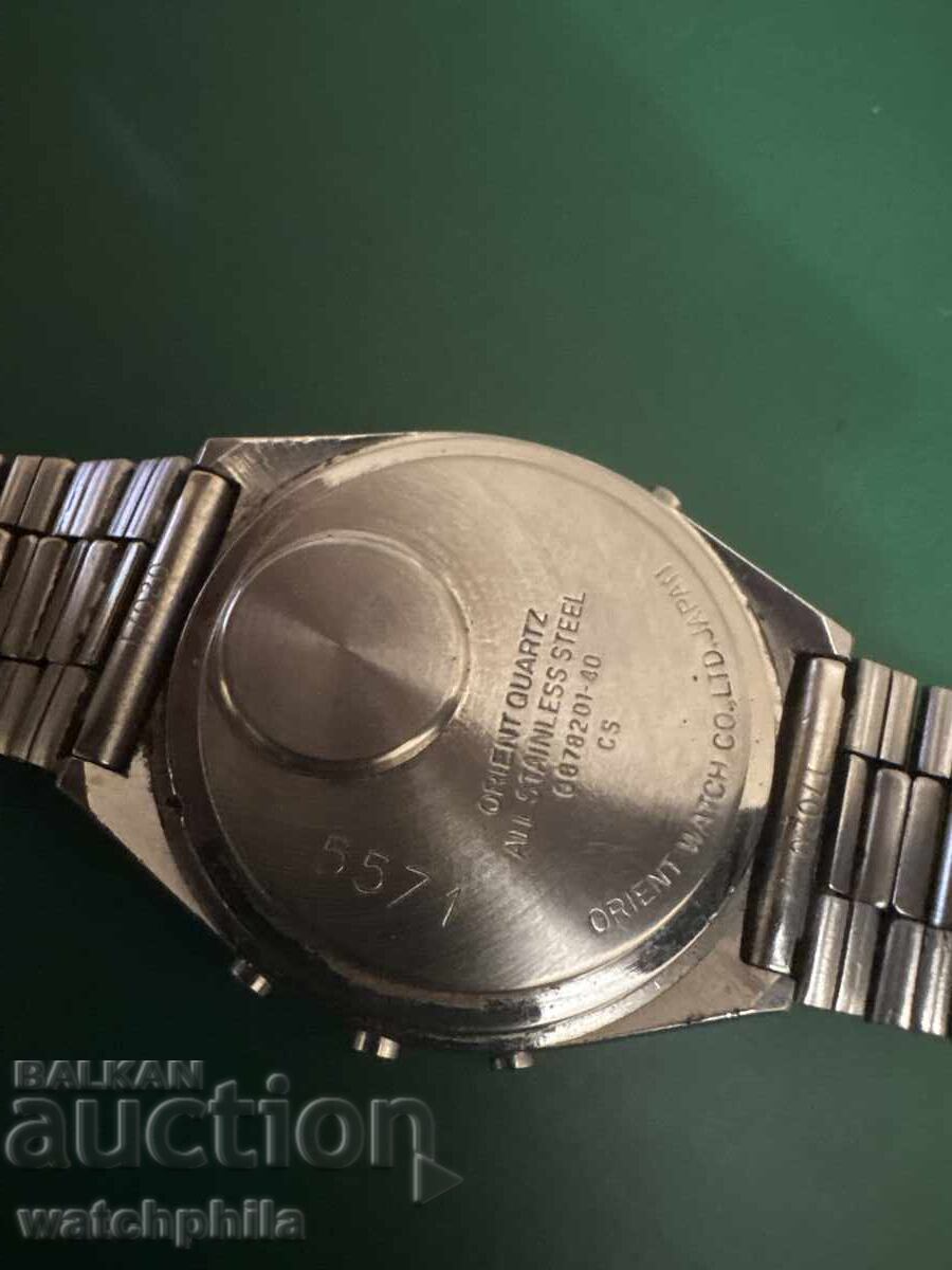 Delivery of Orient Solar chronograph men's watch. Rare