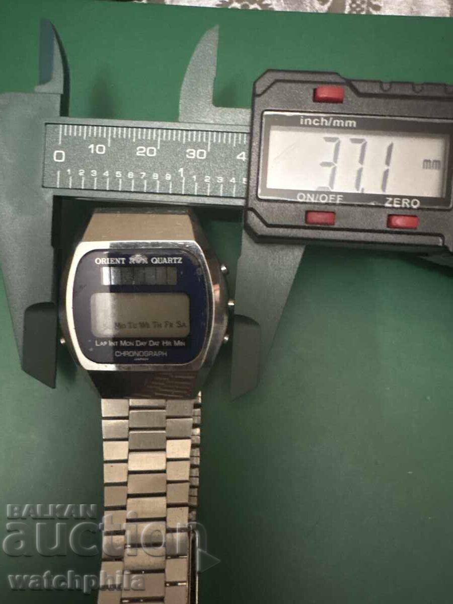 Orient Solar chronograph men's watch. Rare - 6