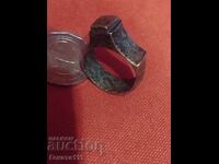 Inel vechi bronz alamă