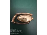 Herma Дамски позлатен швейцарски рядък часовник. Работи