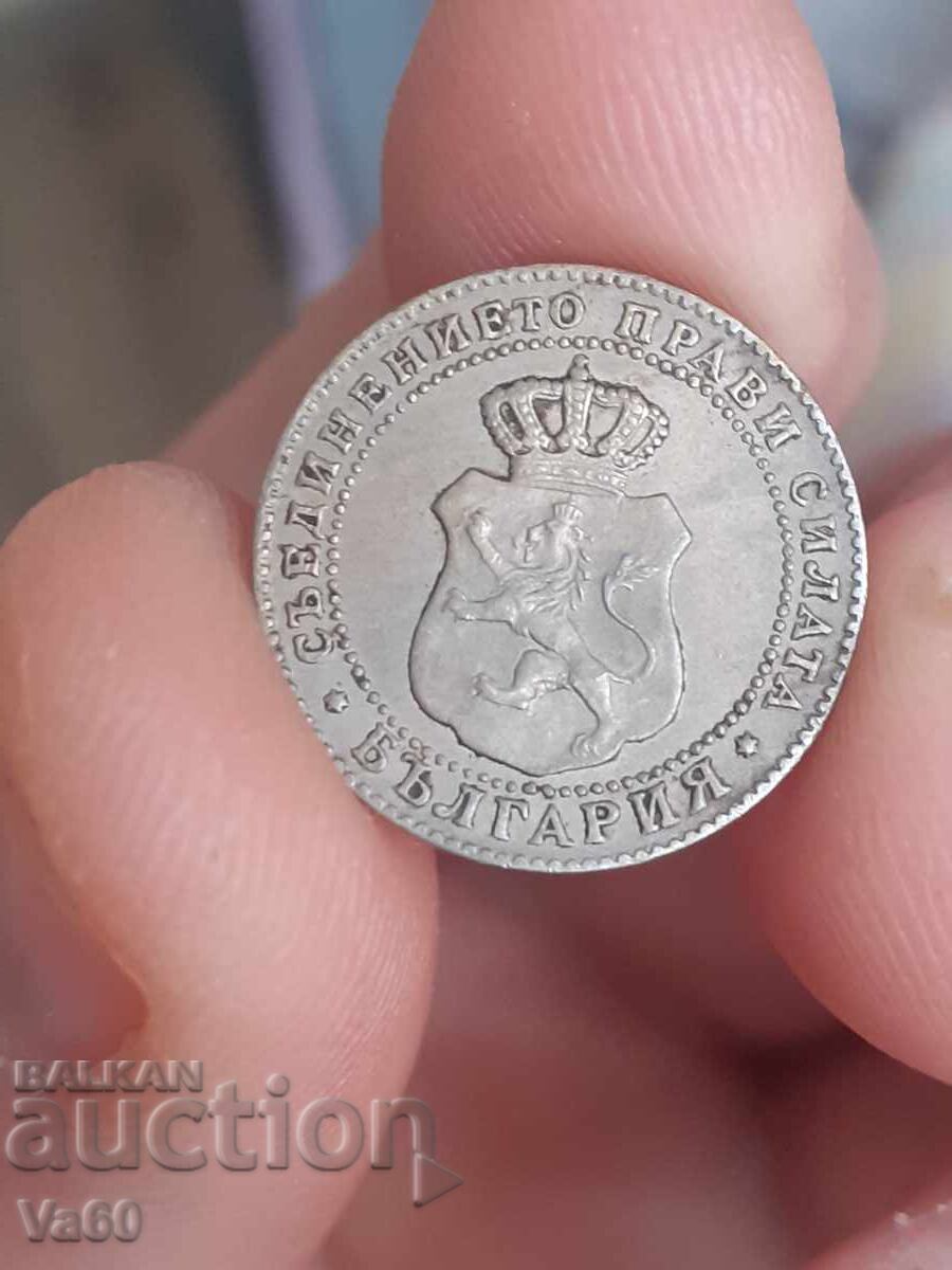 Аукцион 5 стотинки 1888г България монета
