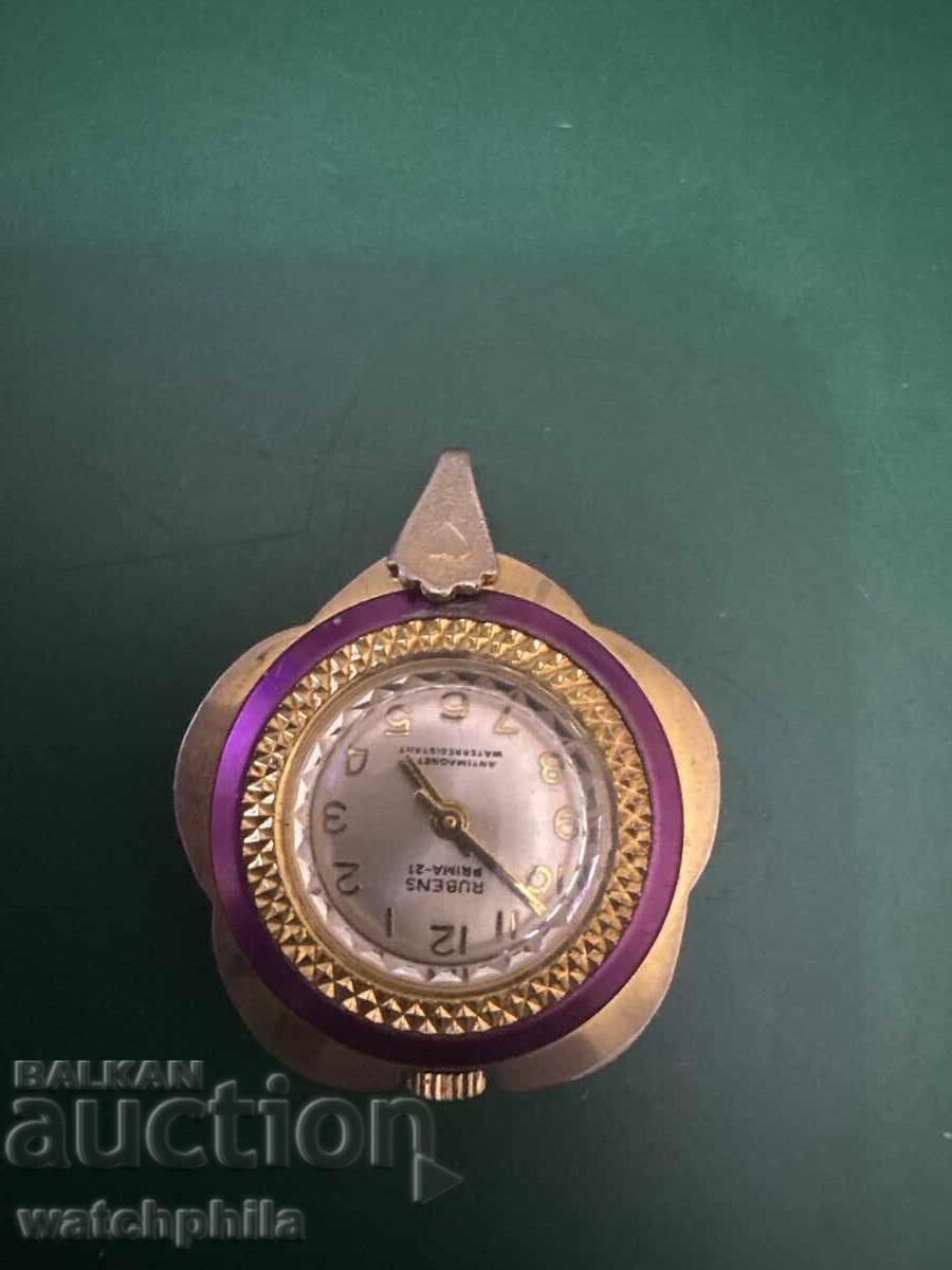 Licitație Rubens Prima 21 ceas medalion. Rar. Funcționează