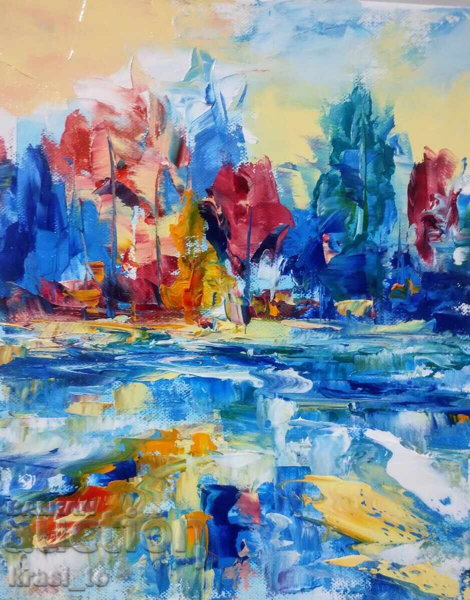 Авторска картина. Маслени бои върху платно.