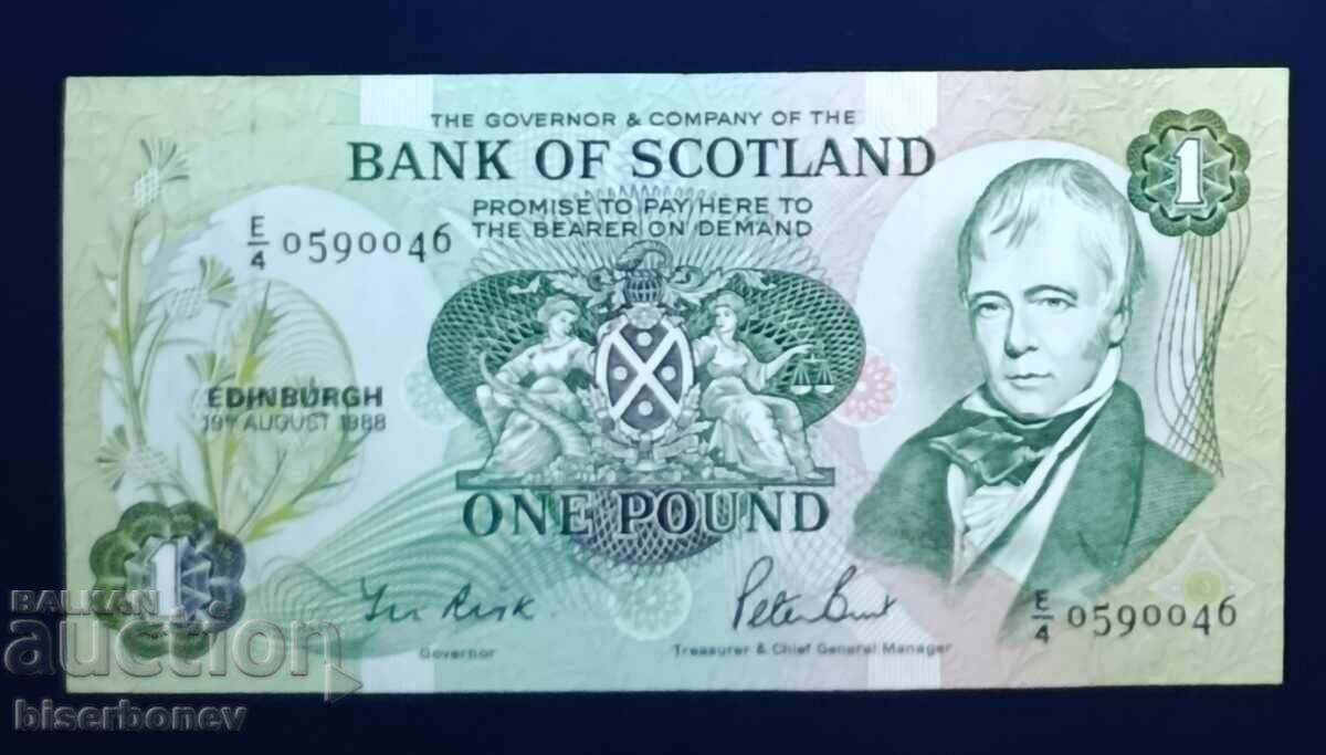 Scoția, Scoția, 1 liră sterlină 1988, XF