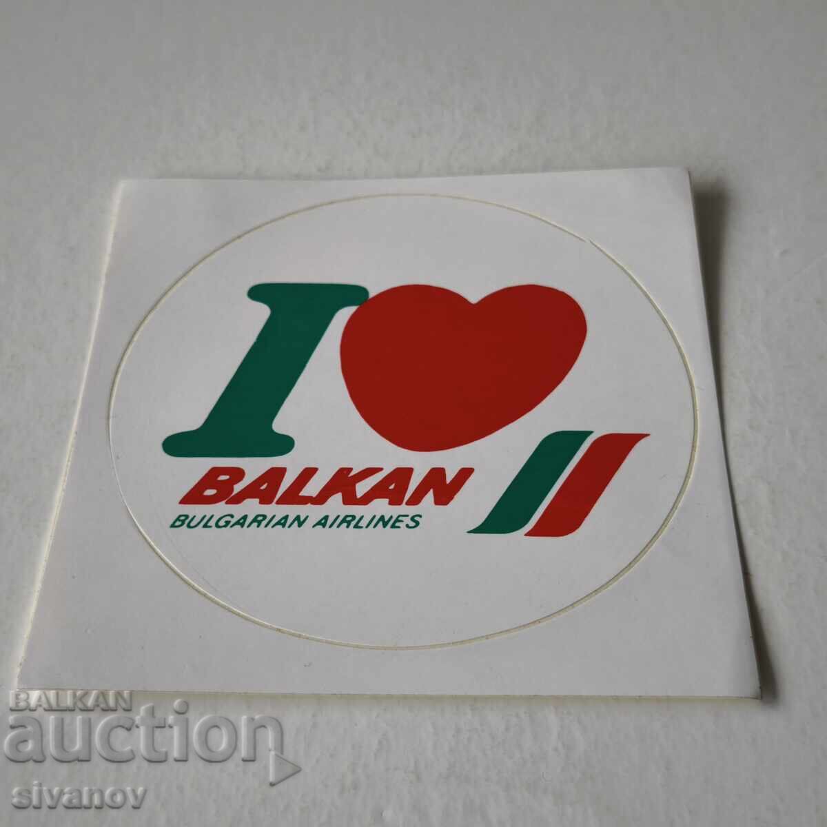 Autocolant BGA Balkan Balkan Bulgarian Airlines #6232 cu preț € 4.99 | 9.76 BGN