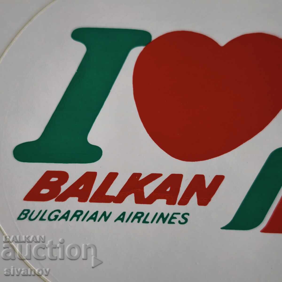 Licitație Autocolant BGA Balkan Balkan Bulgarian Airlines #6232