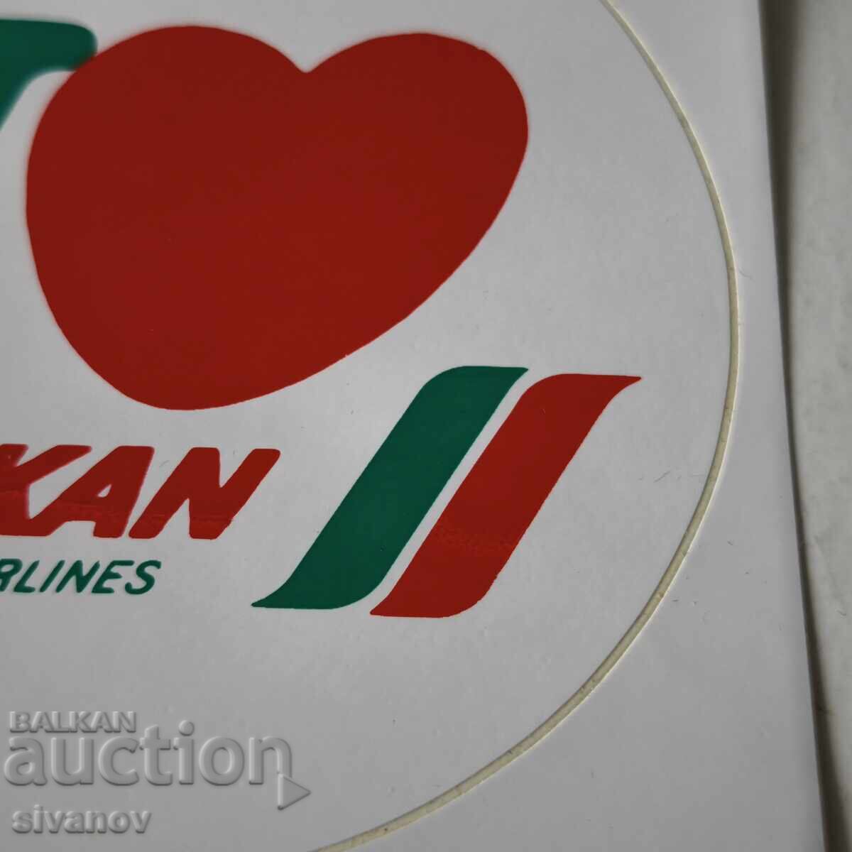 Livrarea Autocolant BGA Balkan Balkan Bulgarian Airlines #6232