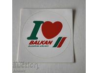 BGA Balkan Bulgarian Airlines Sticker #6232
