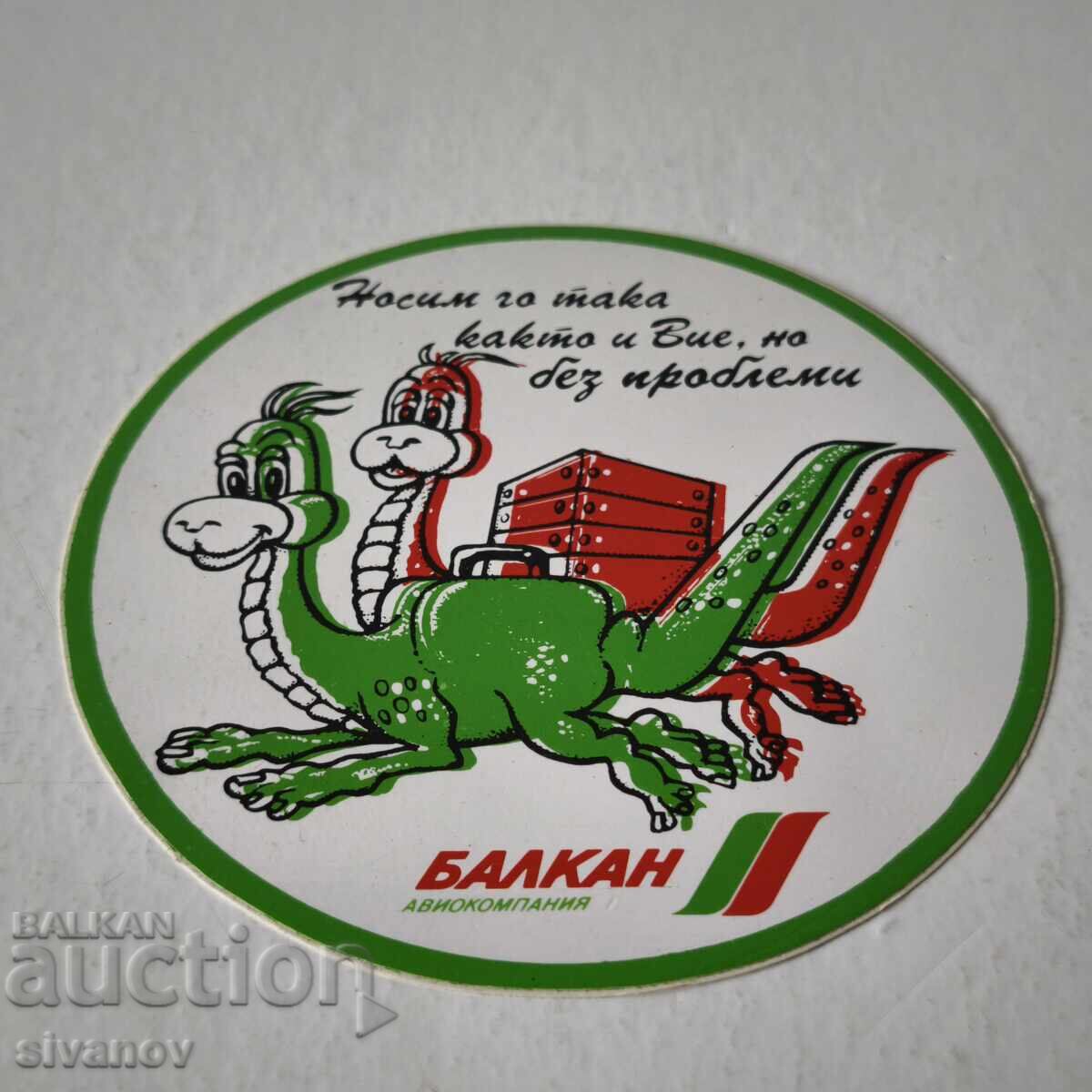 Autocolant BGA Balkan Balkan Bulgarian Airlines #6233 cu preț € 4.99 | 9.76 BGN