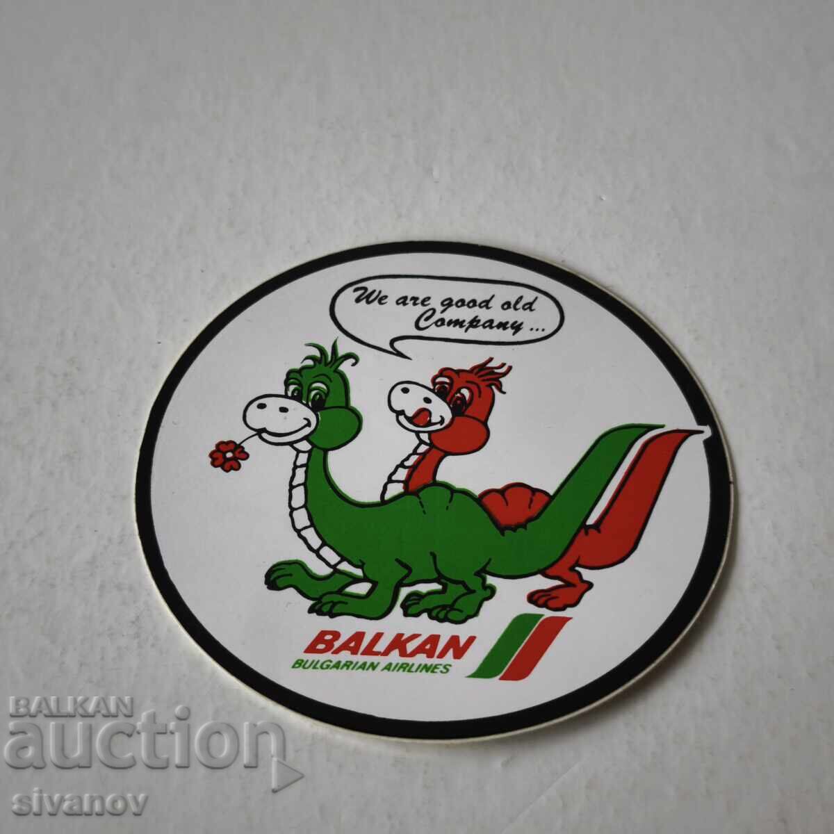 Autocolant BGA Balkan Balkan Bulgarian Airlines #6234 cu preț € 4.99 | 9.76 BGN