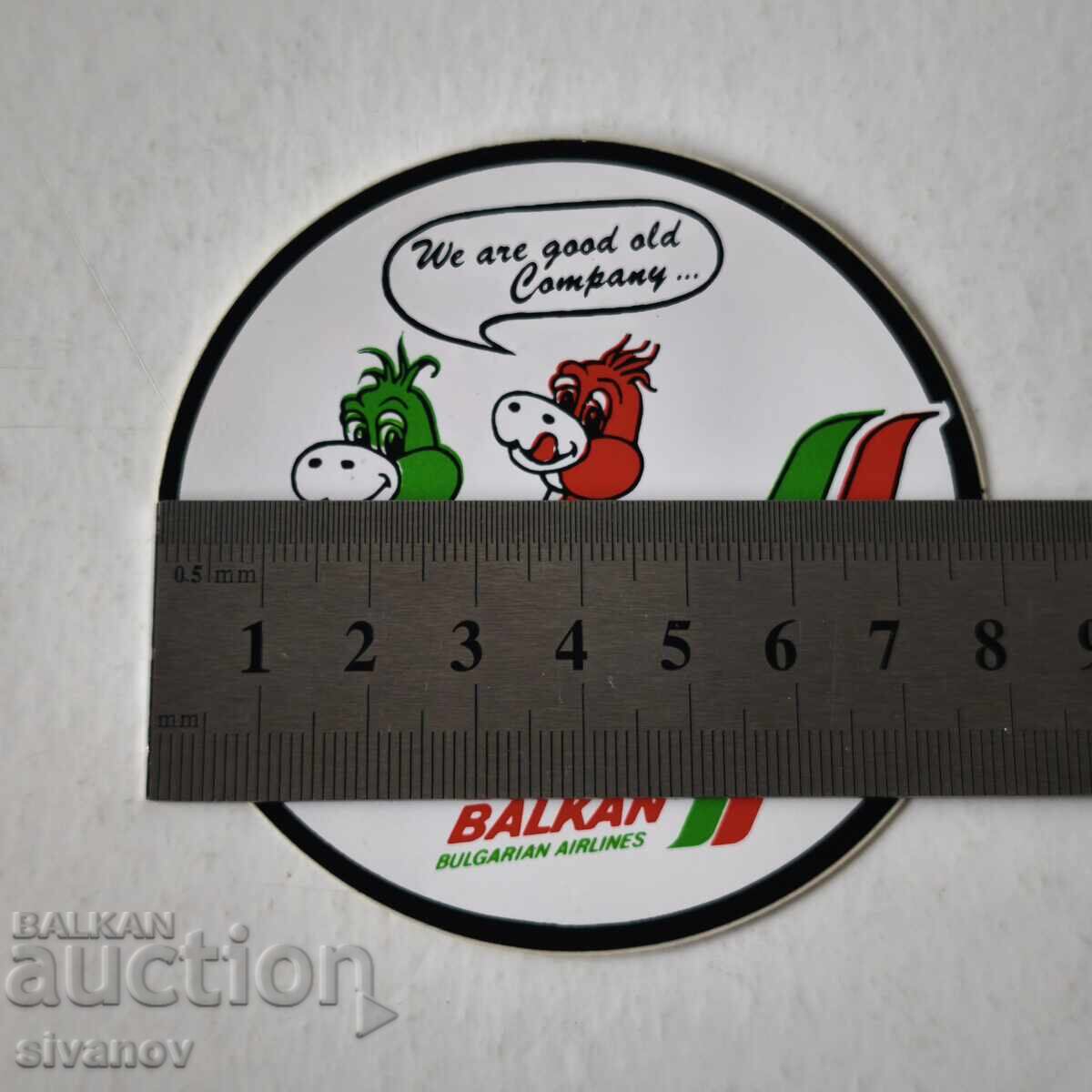 Autocolant BGA Balkan Balkan Bulgarian Airlines #6234 - 7