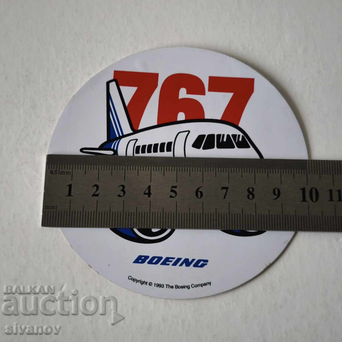 Αυτοκόλλητο Boeing Boeing 767 1993 #6235 - 7