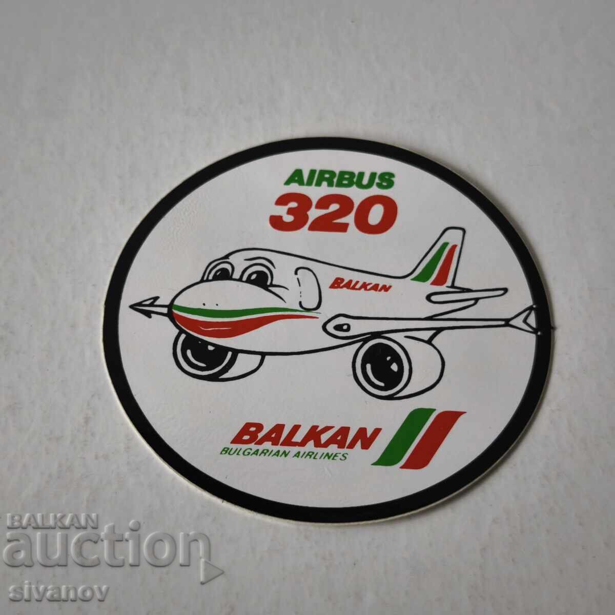 BGA Sticker Balkan AIRBUS 320 Balkan Bulgarian Airlines #6236 with price € 4.99 | 9.76 BGN