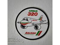 Autocolant BGA Balkan AIRBUS 320 Balkan Bulgarian Airlines #6236