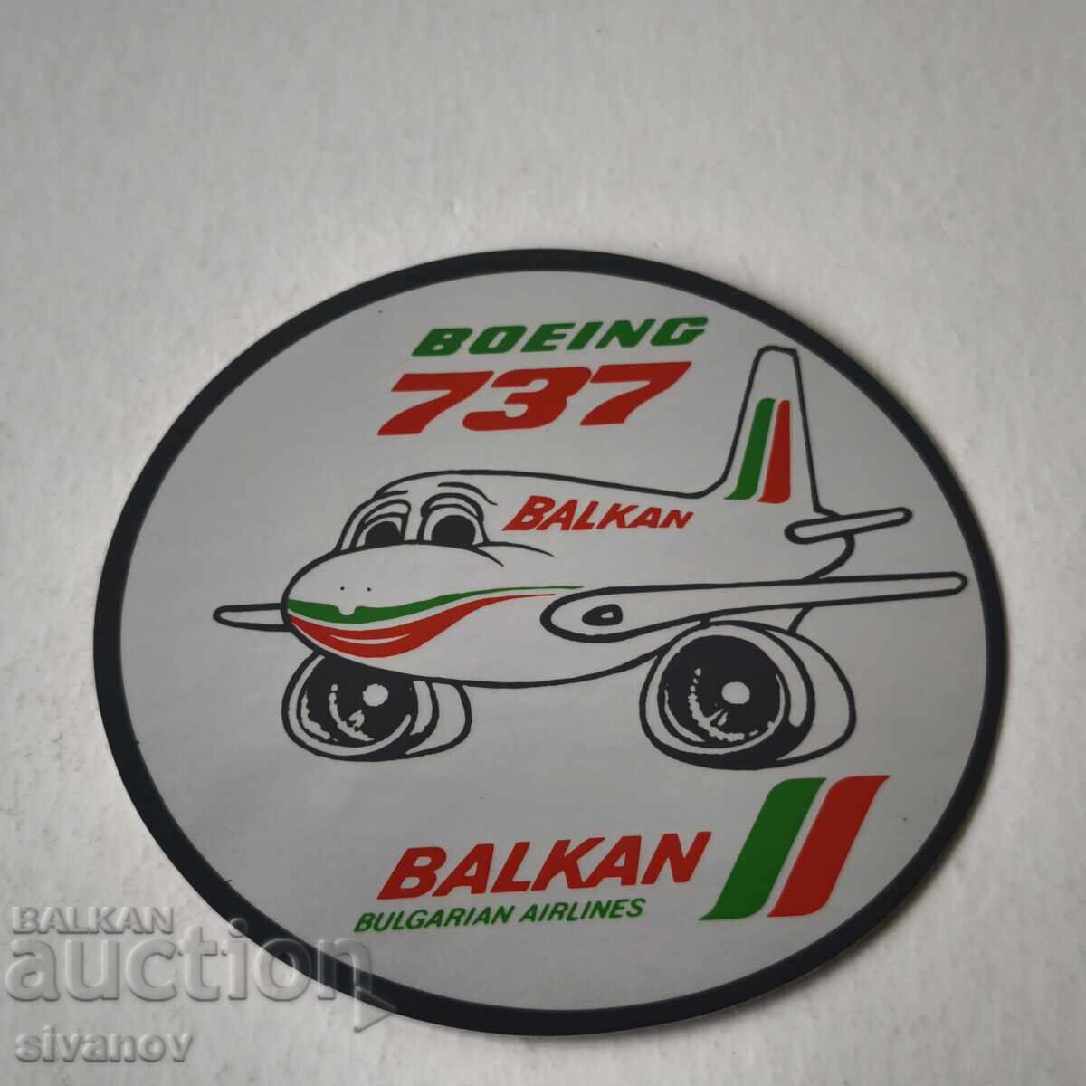BGA Sticker Balkan BOEING 737 Balkan Bulgarian Airlines #6237 with price € 4.99 | 9.76 BGN BGA Sticker Balkan BOEING 737 Balkan Bulgarian Airlines #6237 with price € 4.99 | 9.76 BGN