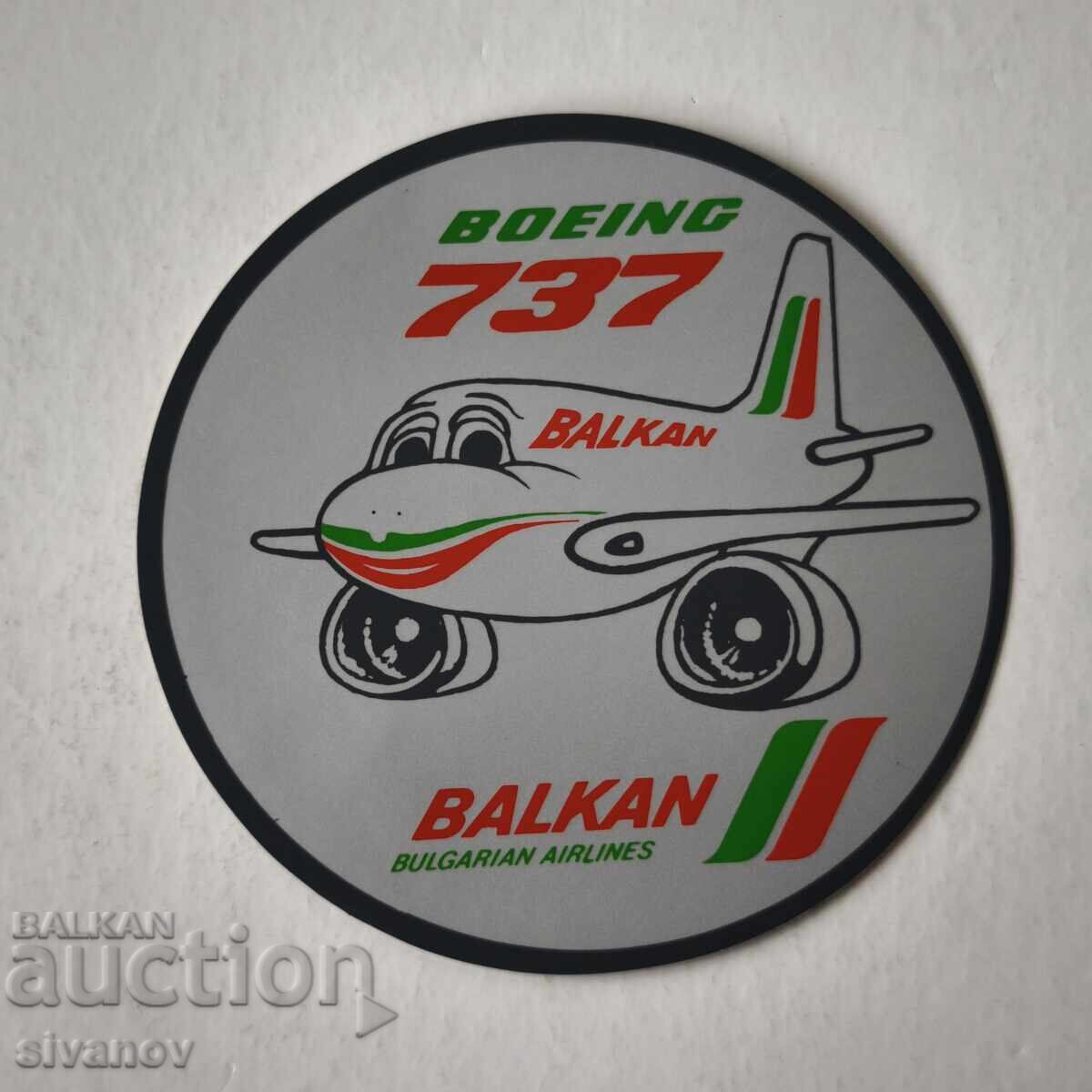 BGA Sticker Balkan BOEING 737 Balkan Bulgarian Airlines #6237 BGA Sticker Balkan BOEING 737 Balkan Bulgarian Airlines #6237