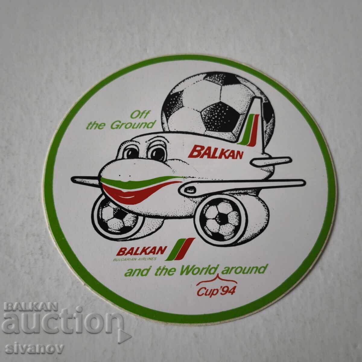 Αυτοκόλλητο BGA Balkan World Cup 1994 Balkan #6238