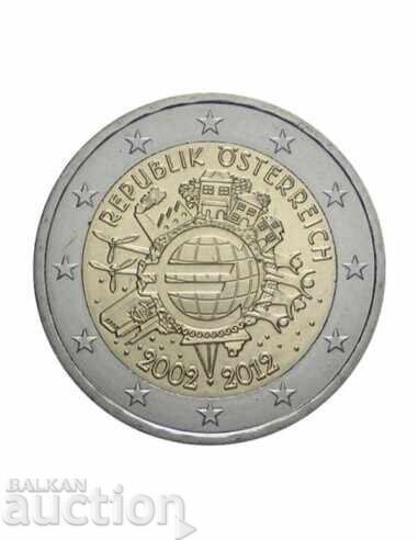 Αυστρία 2 ευρώ 2012 10 χρόνια από την εισαγωγή του ευρώ