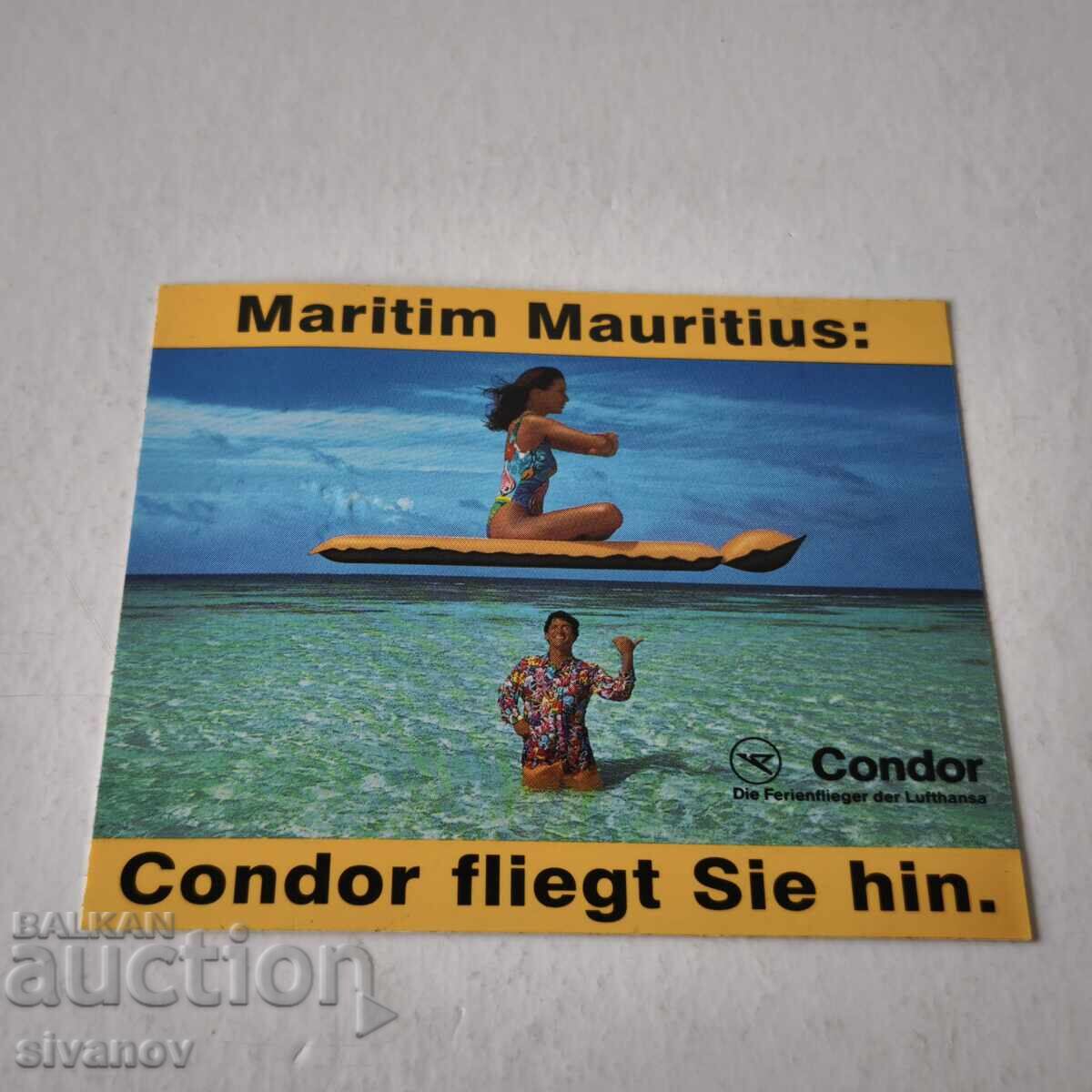 Autocolant Condor Lufthansa Mauritius #6239 cu preț € 4.99 | 9.76 BGN Autocolant Condor Lufthansa Mauritius #6239 cu preț € 4.99 | 9.76 BGN