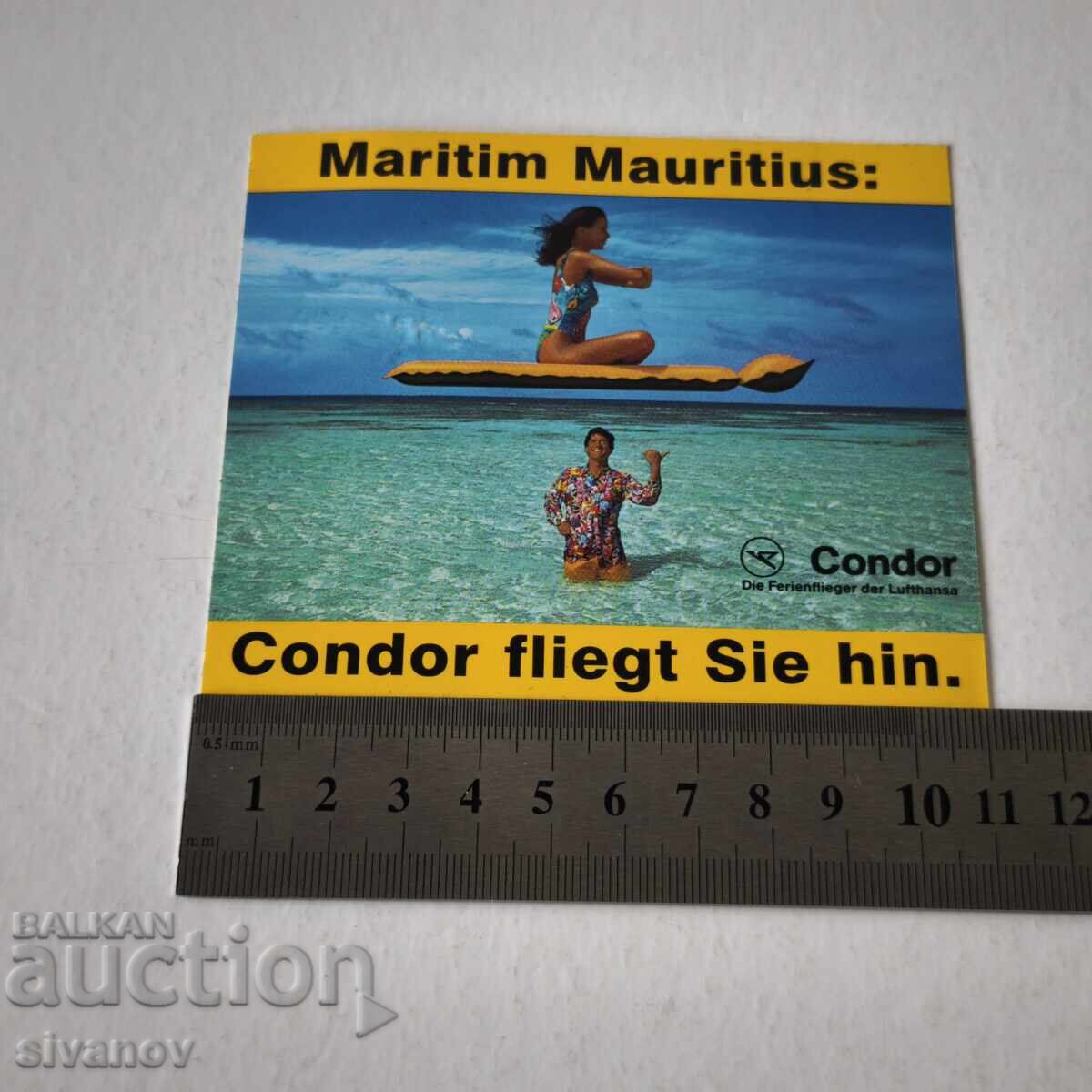 Autocolant Condor Lufthansa Mauritius #6239 - 6 Autocolant Condor Lufthansa Mauritius #6239 - 6