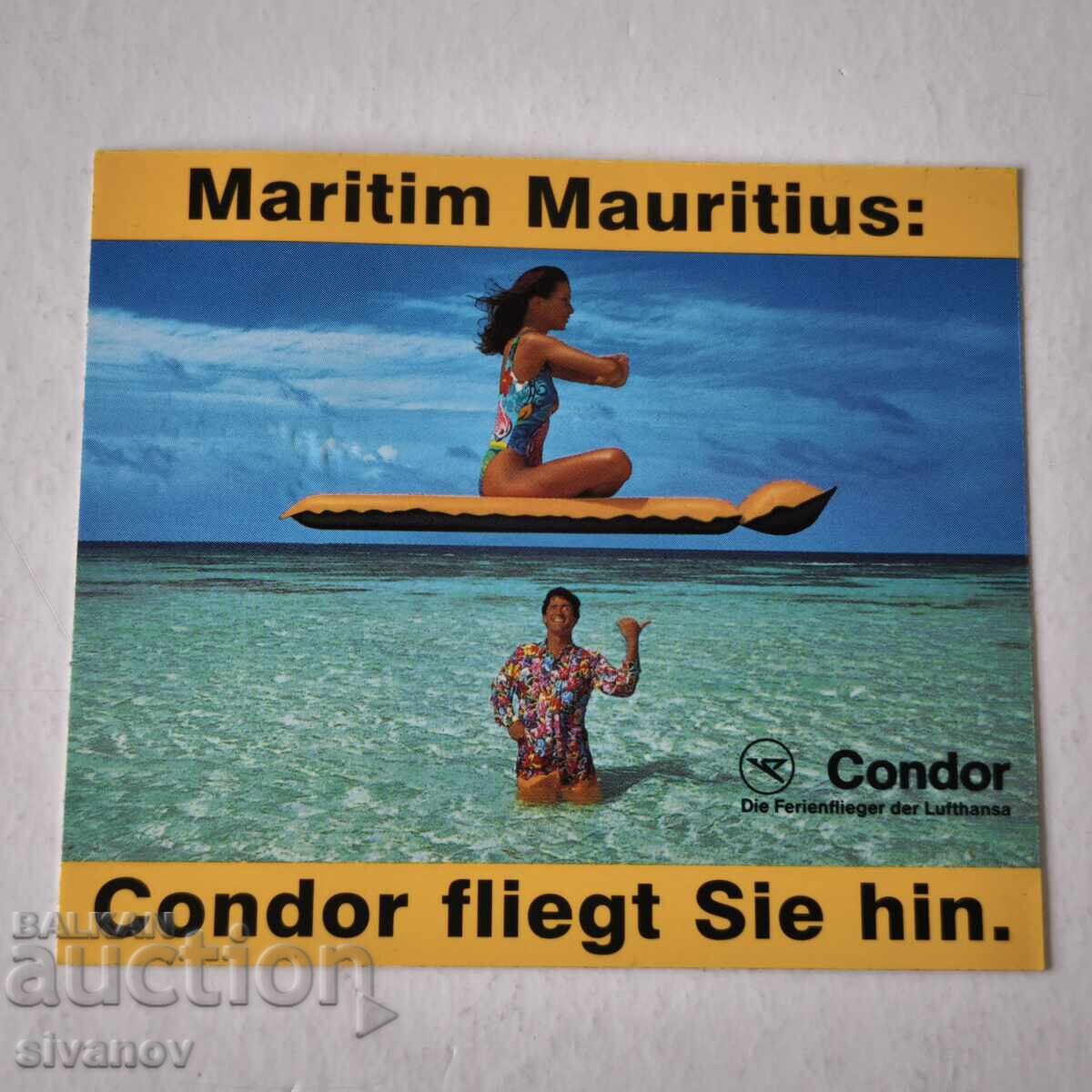 Autocolant Condor Lufthansa Mauritius #6239 Autocolant Condor Lufthansa Mauritius #6239