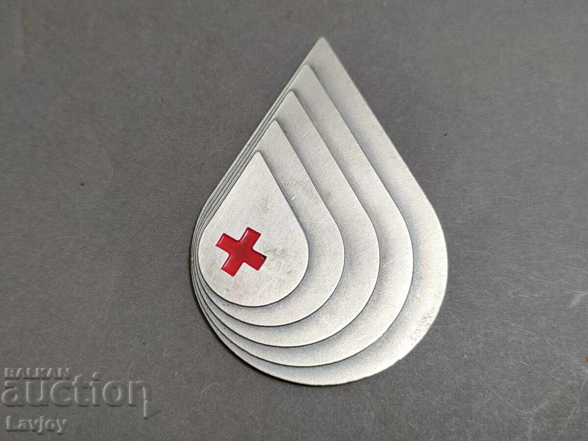 Silver-plated blood donor plaque Silver-plated blood donor plaque