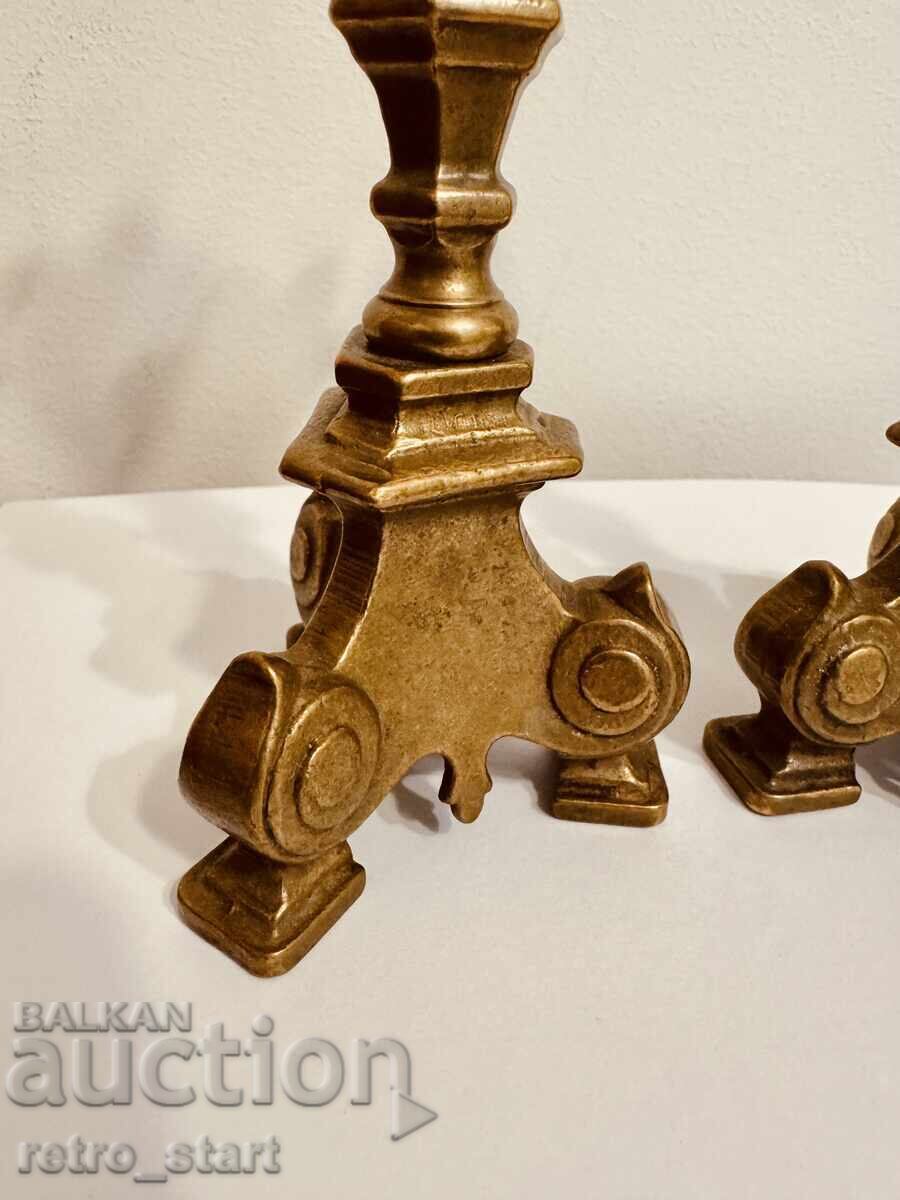 Brass candlesticks. Gothic style. 2 pieces with price € 60.00 | 117.35 BGN