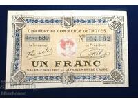 Franța, Franța, 1 franc Troyes, 1926, UNC