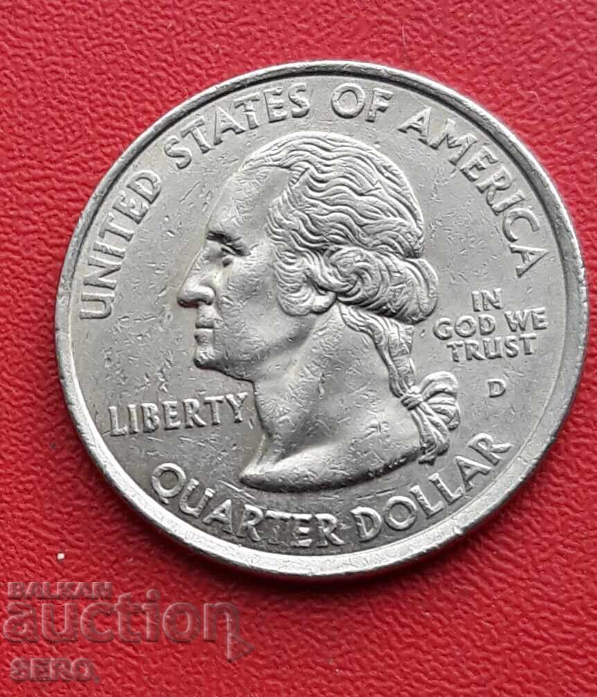SUA - 1/4 dolar 2001 D - Denver - statul Rhode Island cu preț € 0.62 | 1.21 BGN SUA - 1/4 dolar 2001 D - Denver - statul Rhode Island cu preț € 0.62 | 1.21 BGN
