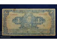 Nicaragua, Nicaragua, 1 cordoba 1941, VG/F