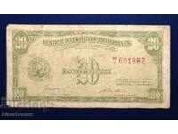 Filipine, 20 centavos 1939, VF