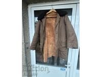 Haină de blană cu piele de oaie