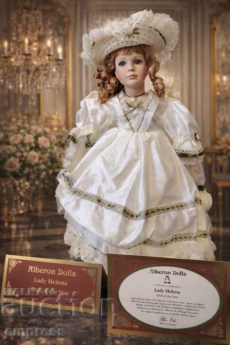 Auction Porcelain Doll Alberon Lady Helena Auction Porcelain Doll Alberon Lady Helena