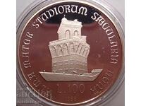 100 λιρες 1988 Ιταλία 100 γρ. του Πανεπιστημίου UNC PROOF