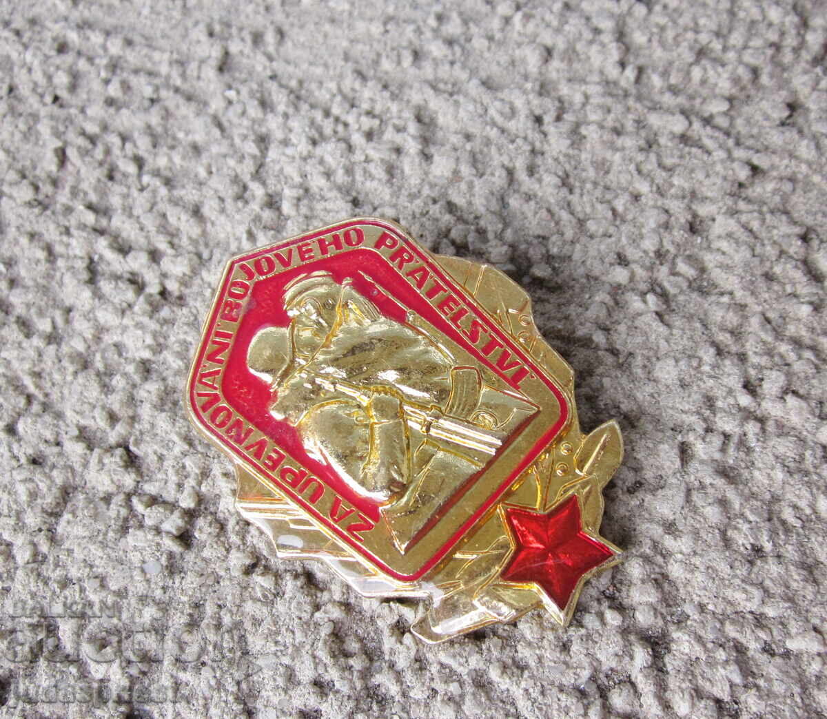 Παράδοση Τσεχοσλοβακία στρατιωτικό σήμα στρατιωτικό έμβλημα από την κομμουνισμό