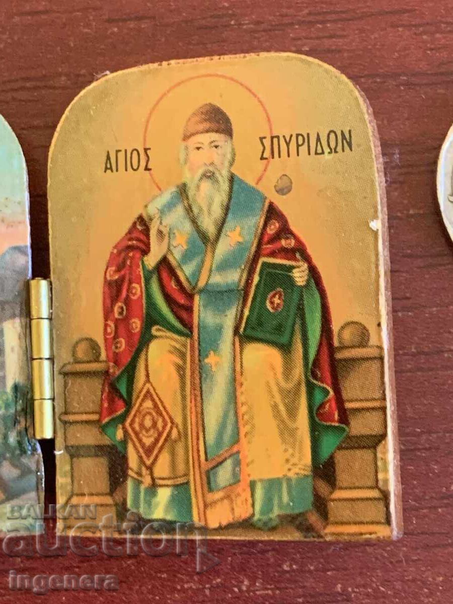 Licitație ICONĂ DIPTIC MINI SCULPTURĂ ÎN LEMN