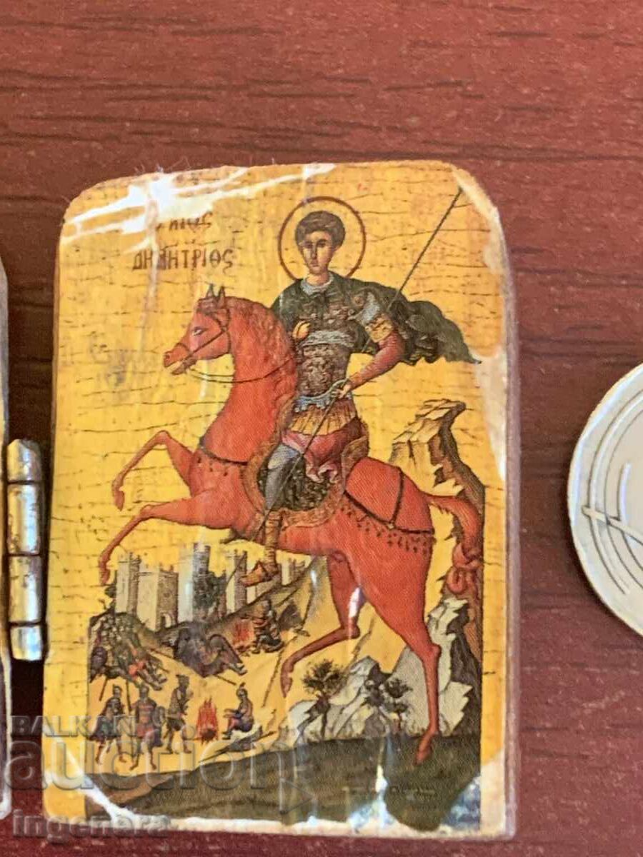 Auction ICON DIPTYCH MINI WOODCARVING Auction ICON DIPTYCH MINI WOODCARVING