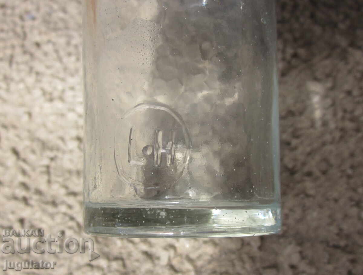 Sticlă farmaceutică germană veche L-H - 6 Sticlă farmaceutică germană veche L-H - 6