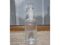 Antique German Medical Apothecary Glass Bottle L-H