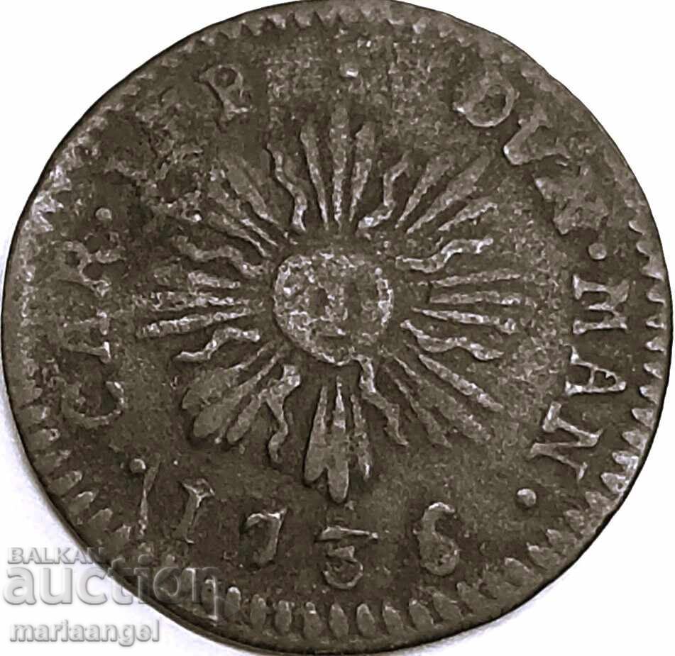 1 солдо 1736 Италия Мантуя - 5