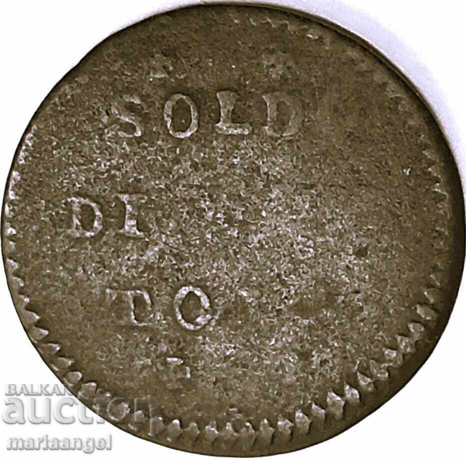 1 солдо 1736 Италия Мантуя - 6