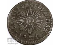 1 σόλδο 1736 Ιταλία Μάντουα