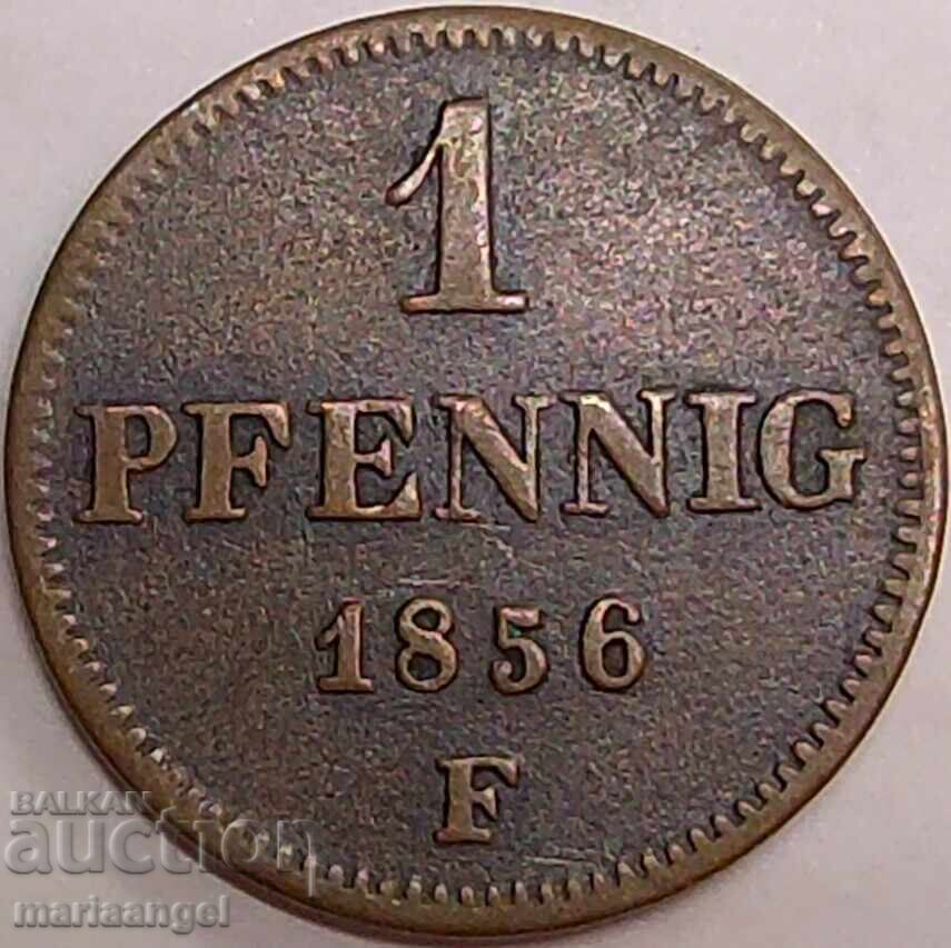 1 πφένιγκ 1856 F Γερμανία Σαξονία - 5