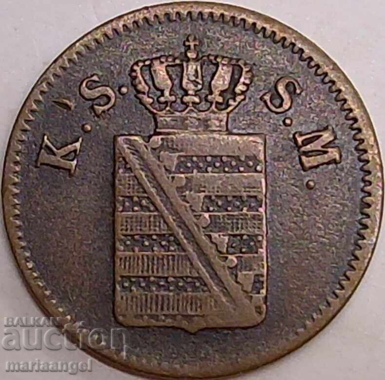 1 πφένιγκ 1856 F Γερμανία Σαξονία - 6