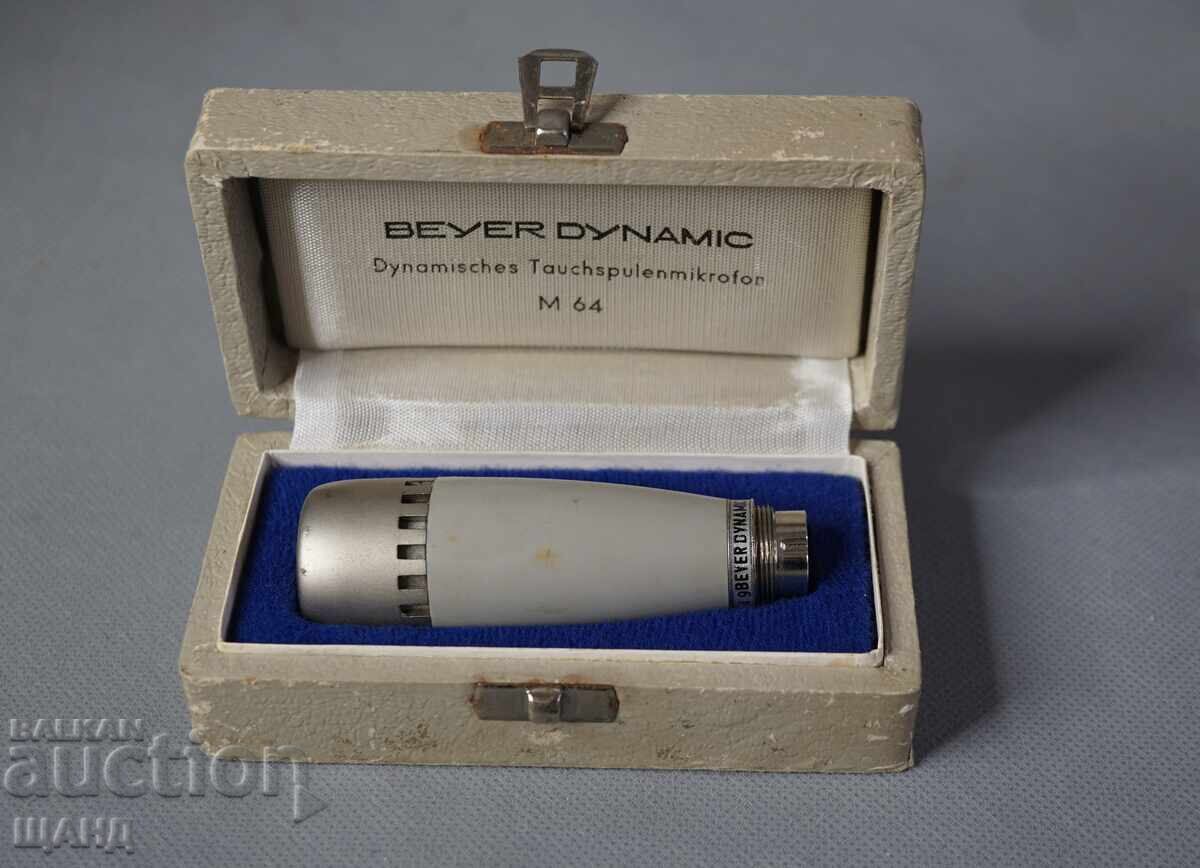 BEYER DYNAMIC M 64 Microfon german vechi cu cutie cu preț € 15.40 | 30.12 BGN BEYER DYNAMIC M 64 Microfon german vechi cu cutie cu preț € 15.40 | 30.12 BGN