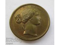 Красив стар Германски авторски настолен медал плакет