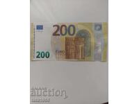 200 Euro Banknote, 2019, France, Mario Draghi