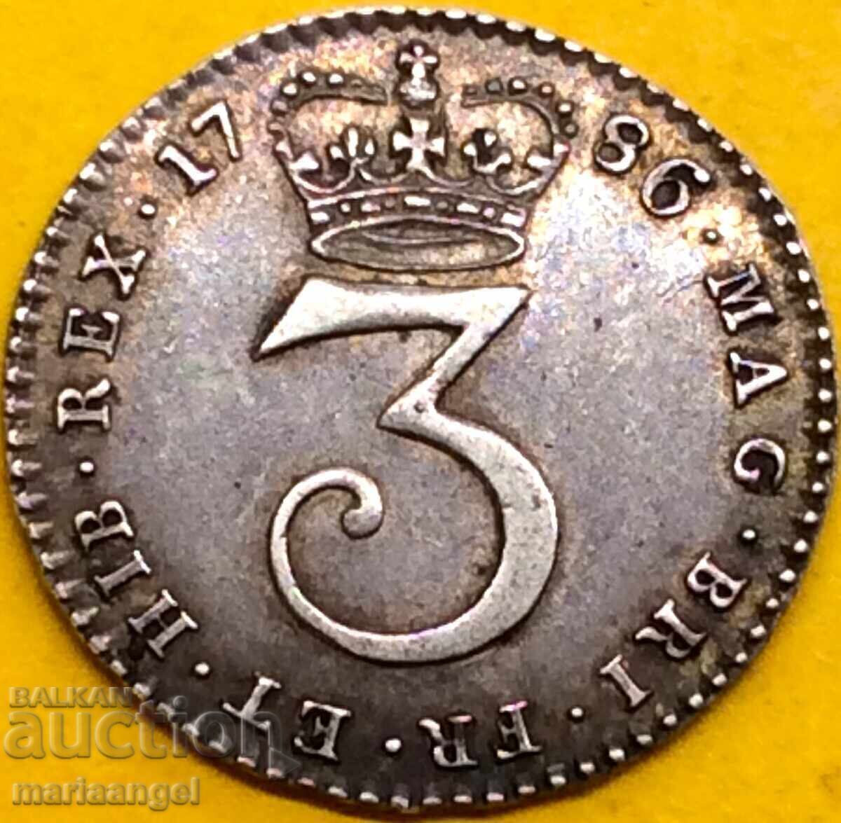 Великобритания 3 пенса 1786 Маунди Джордж III сребро патина с цена € 115.00 | 224.92 лв. Великобритания 3 пенса 1786 Маунди Джордж III сребро патина с цена € 115.00 | 224.92 лв.