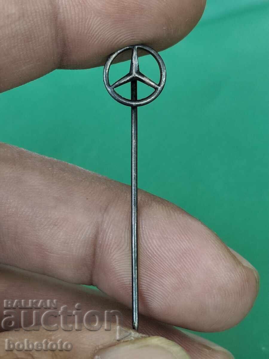 Παλαιό ασημένιο σήμα Mercedes Benz Παλαιό ασημένιο σήμα Mercedes Benz