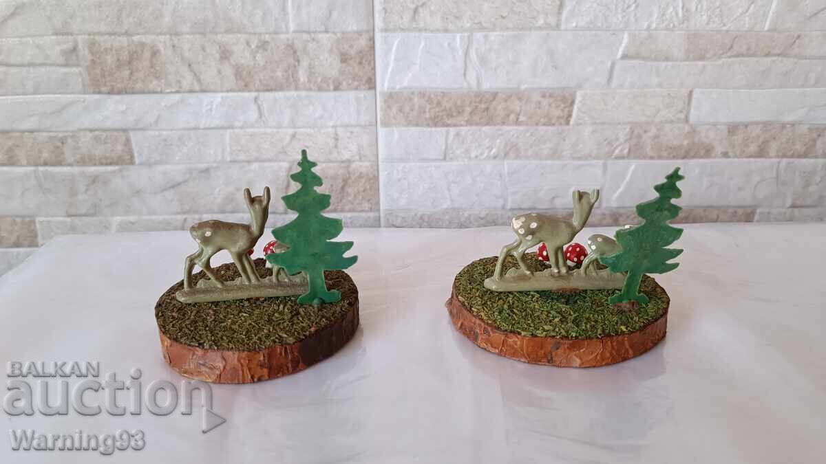 Стари играчки за декорация от соц-а - сърнички - 5